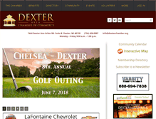 Tablet Screenshot of dexterchamber.org